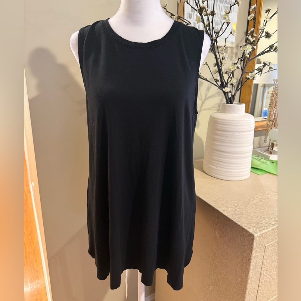 SPANX Black soft long line tank